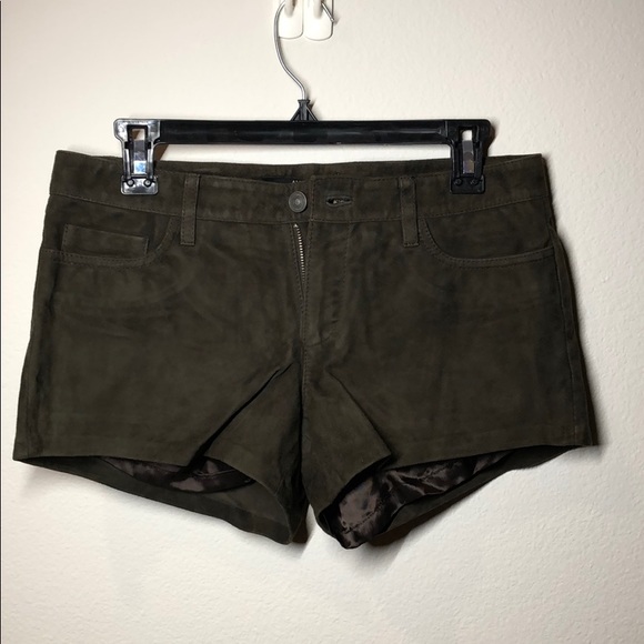 Brand New w/ tag. All Saints suede leather shorts
